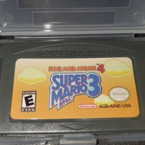 Super Mario Advance 4 Super Mario Bros 3 GBA Video Game Gameboy Advance